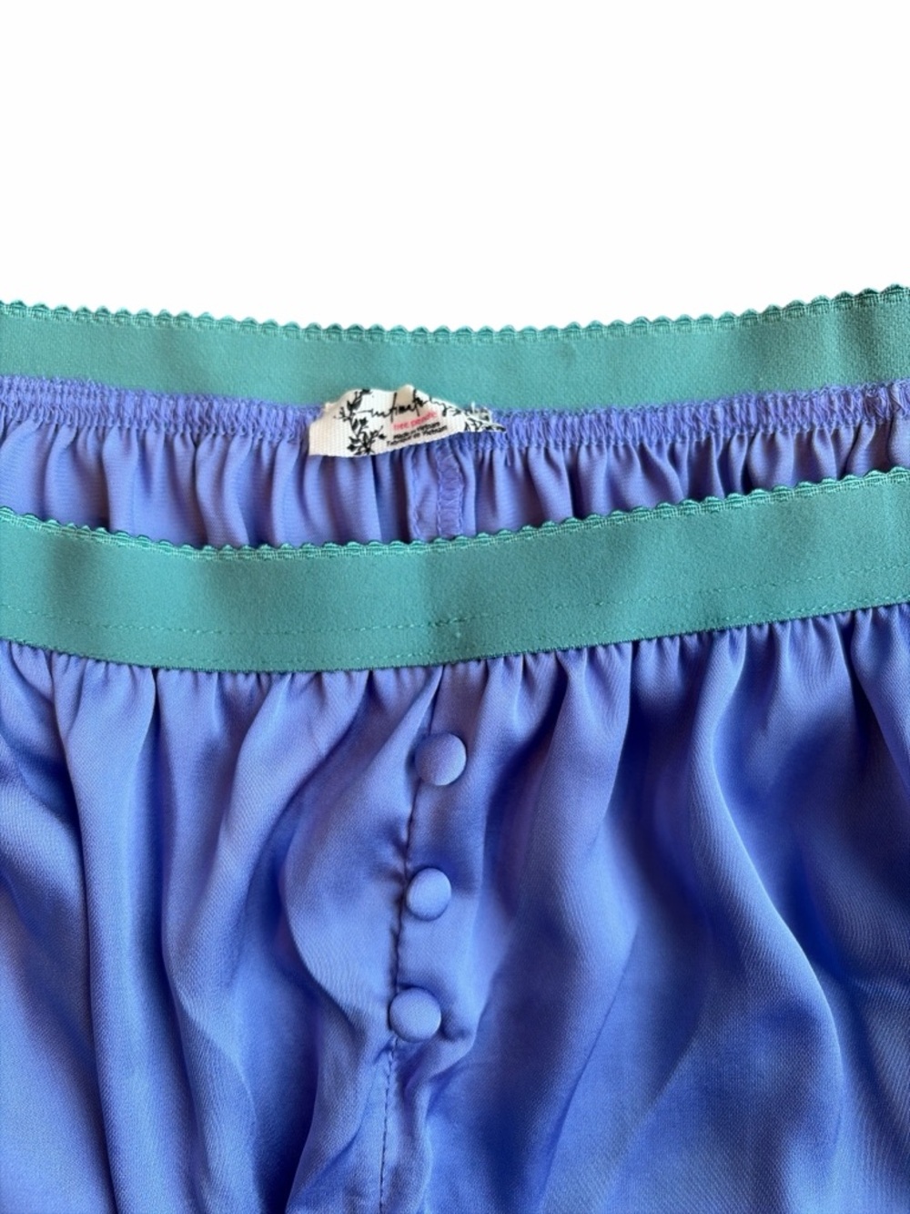 Free People Satin Lace Loungewear Set Anywhere With You Viola Combo Size Small - Picture 8 of 13